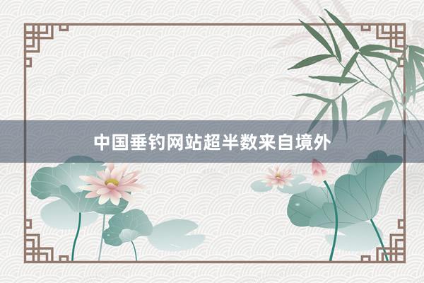 中国垂钓网站超半数来自境外